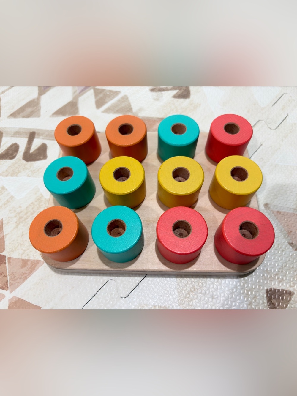 Lovevery Wooden Stacking Pegboard